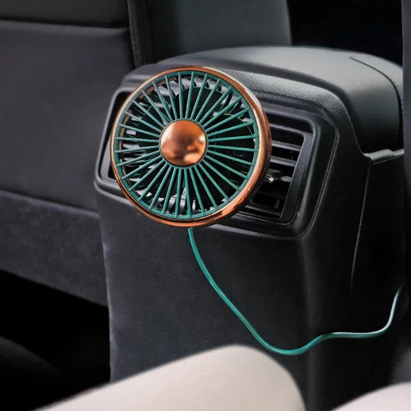 New Car Mini Fan Car Cooling Fan USB Car Air vent clip small