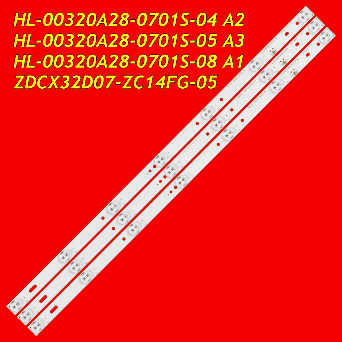 LED Backlight Strip for 30pcs LED Backlight for H32B7000K H32B7000E LT-32DE75 MTV-3225LT2 32SH1000 32EX5532