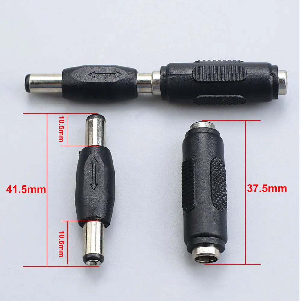 JCD 5.5mm 2.1mm Male Female DC Power Connector 5.5 X 2.1mm A