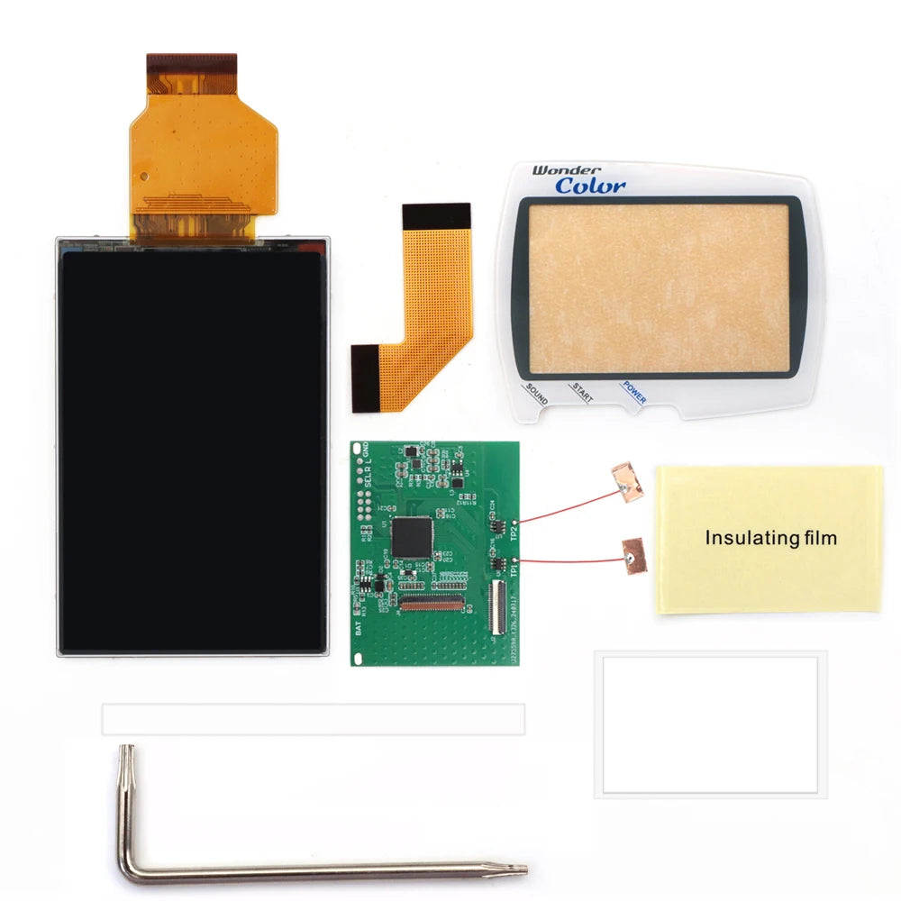 HISPEEDIDO High Definition WSC Backlight LCD kit IPS display screen Retro pixel OSD menu For Bandai WonderSwan Color Console
