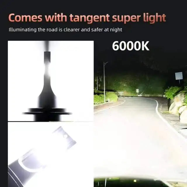 2Pcs LED Car Headlight H4 H7 H1 LED H11 H8 H9 H27 881 Blue 6000K Lemon Green Auto Fog Light H3 9005 HB3 9006 12V LED Bulb