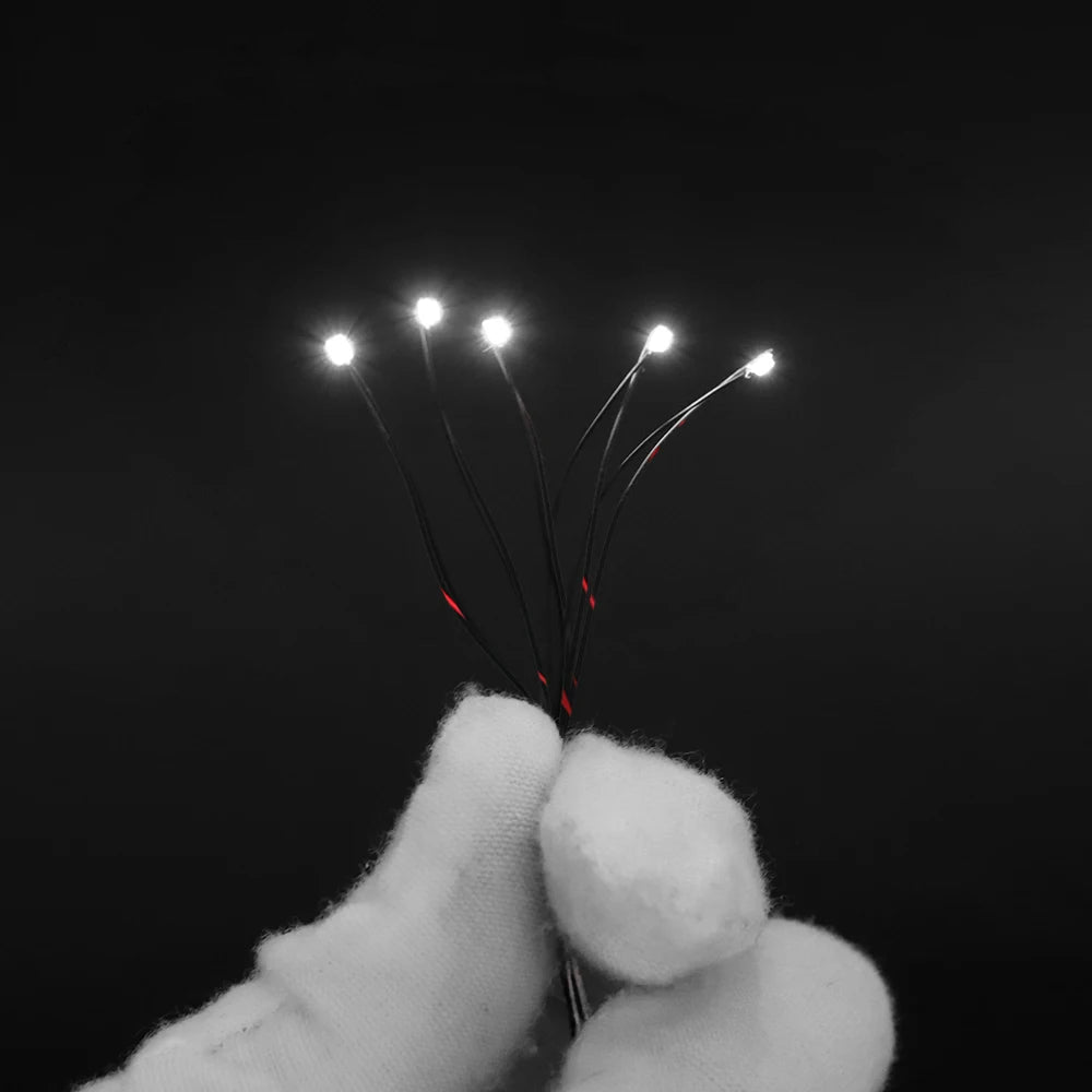 10pcs/Set Micro LED Lamp Chips 3V Pre-Soldered 0402 0603 080