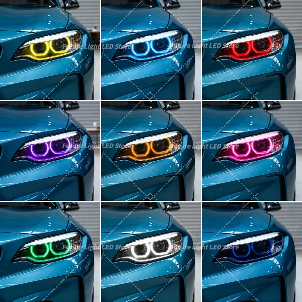 Angel Eyes CSL Yellow DRL Boards For BMW 2 Series M2 F87 F22 F23 14-17 Headlight Daytime Running Light Module