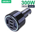 Ubigbuy 240W Car Charger PD 3.1 140W 100W PPS 45W Super Fast Charging USB C Car Phone Adapter for MacBook Pro iPhone 15 Samsung