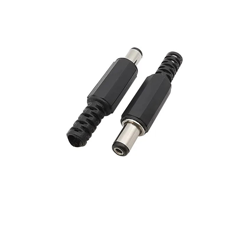 10Pcs/lot DC Power Male Plug 5.5mm x 2.1mm Connector Solderi