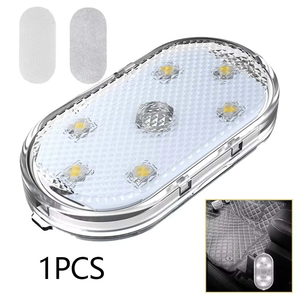 1/2/4Pcs Touch Sensor USB LED Interior Light LED Lamp Car Ceiling Lamp Reading Light Car Decorations Roof Interior Lighting
