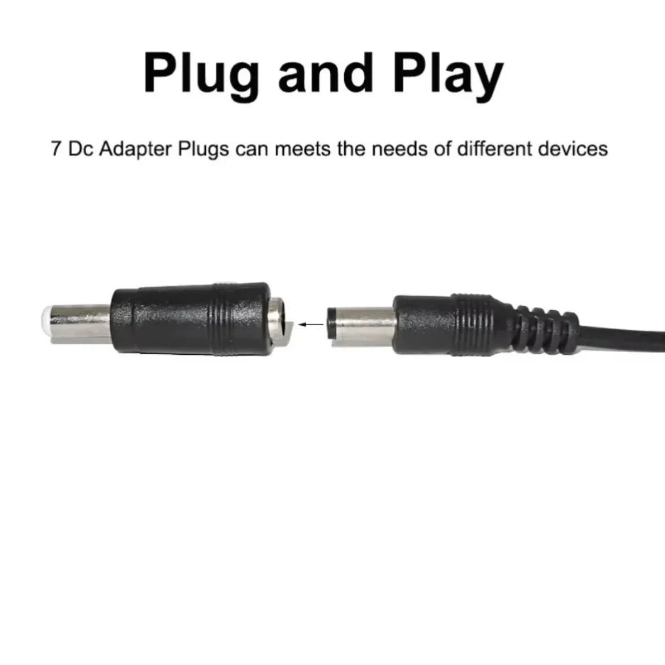 Universal Power Cable USB To DC 5.5 2.1mm Jack 5V Charging C