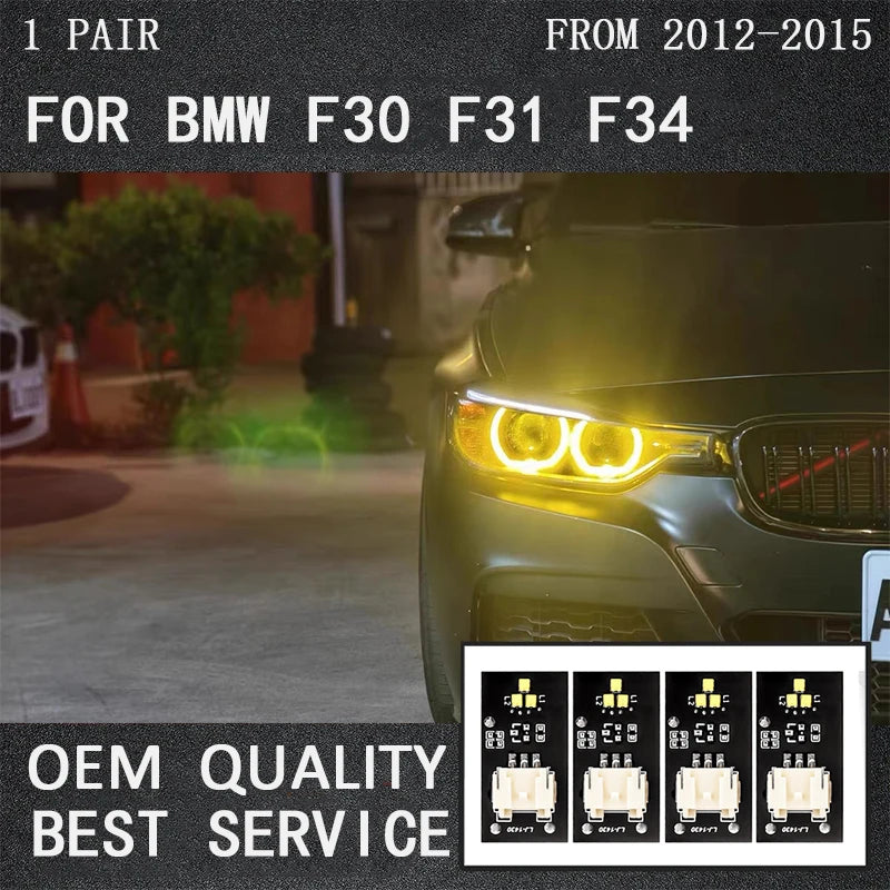 Angel Eyes For 2012-2015 BMW 3 Series F30 F31 F34 GT Xenon Headlight 63117398766 for BMW F30 F34 F31