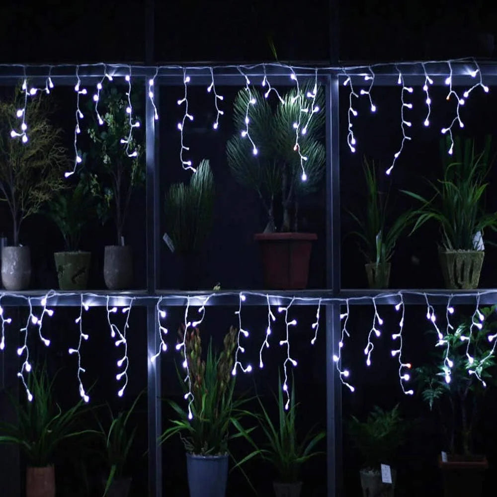 Christmas Outdoor Lights 20m Street Garland Winter Led Icicl