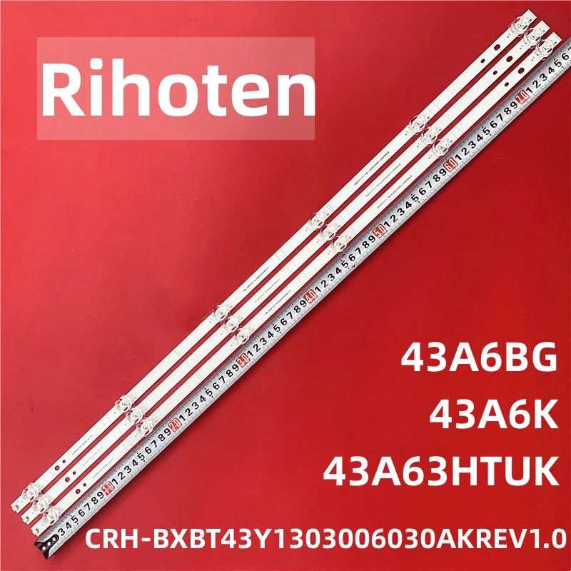 LED Backlight Strip for 43A6B9TUK 43C350KE T430QVN03.7 CRH BXBT43Y1303006030AKREV1.0 43A6EG 43A6FG 43A66G