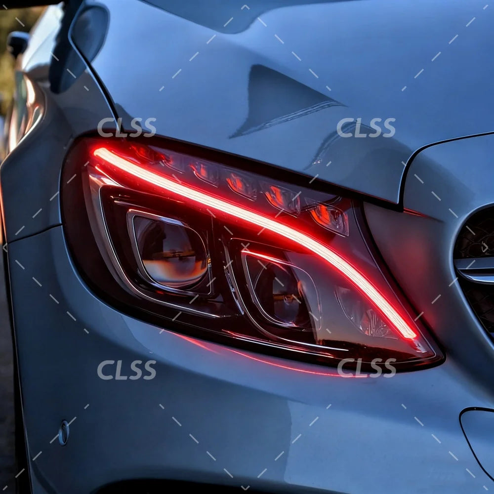 DRL LED Boards Lightsource For Mercedes-Benz C Class W205 C300 C350 2015-2018 Headlight Daytime Running Light
