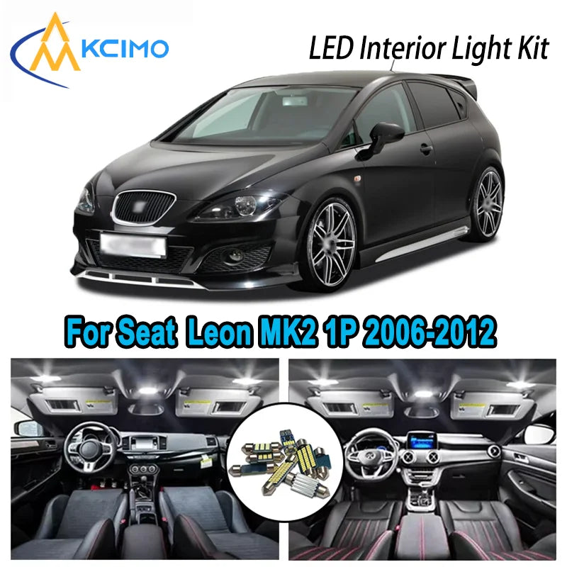 For Seat Leon MK2 1P 2006-2012 2006 2007 2008 Premium Bright