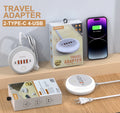 50W PD Charger 6 Ports Type-C Fast Charging Power Strip Wall