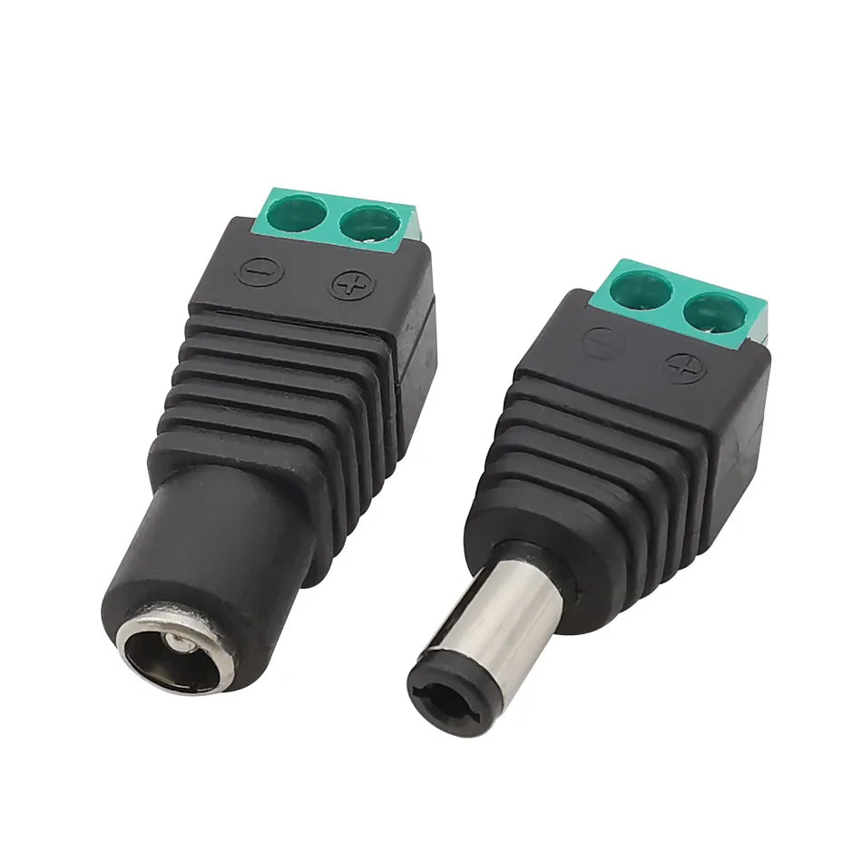 DC 2.5 x 5.5mm 12V DC Power Socket Connector 5.5 2.5mm Male 