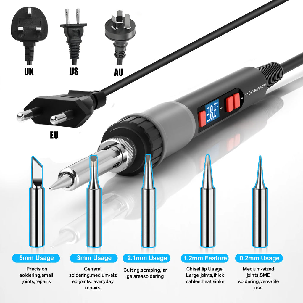 Soldering Iron Kit ILIBILIB 110V-240V 90W LCD Digital Displa