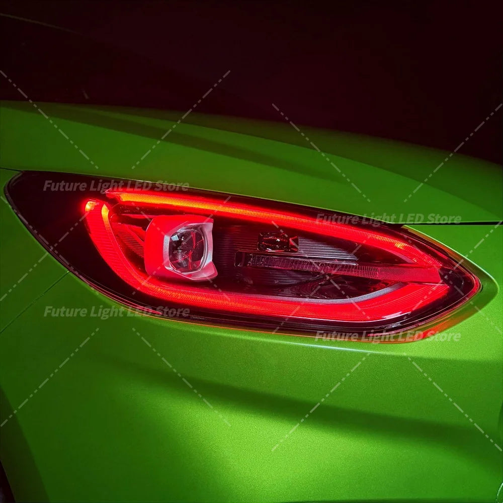 DRL LED Boards Blue Red Angel Eyes For Ford Fiesta MK8.5 ST Focus 2022-2024 Headlight Daytime Running Light