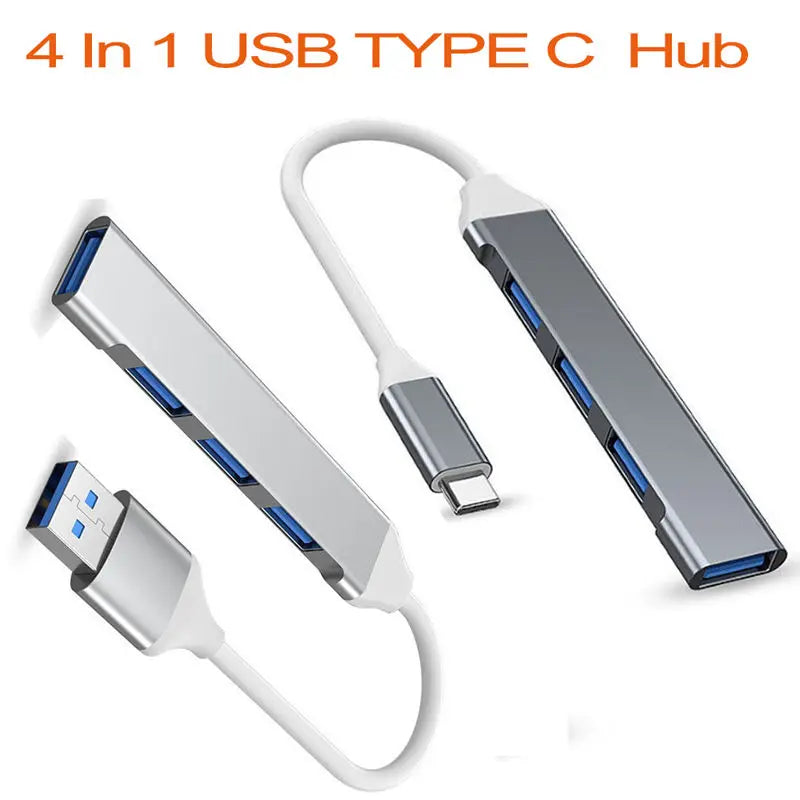 USB-A 3.0/2.0 Hub To Type C 5Gbps High Speed Transfer Data O