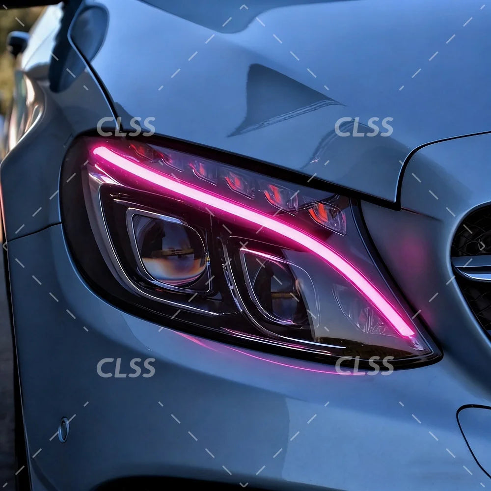 DRL LED Boards Lightsource For Mercedes-Benz C Class W205 C300 C350 2015-2018 Headlight Daytime Running Light