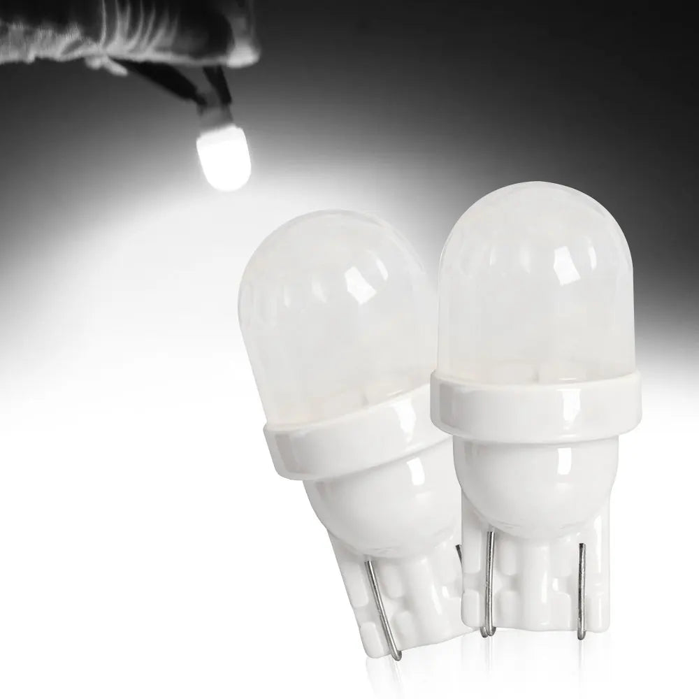 2PCS Ultra Bright T10 W5W 168 5630 LED Turn Reading Signals 12V White/Blue/Yellow/Red/Green For Car Brake Interior Light Bulbs