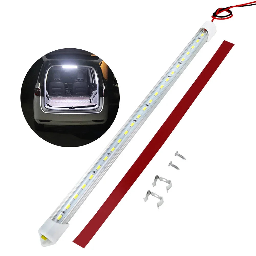 1/2pcs 50CM 36 LED Car Interior Light Bar Bright White Light