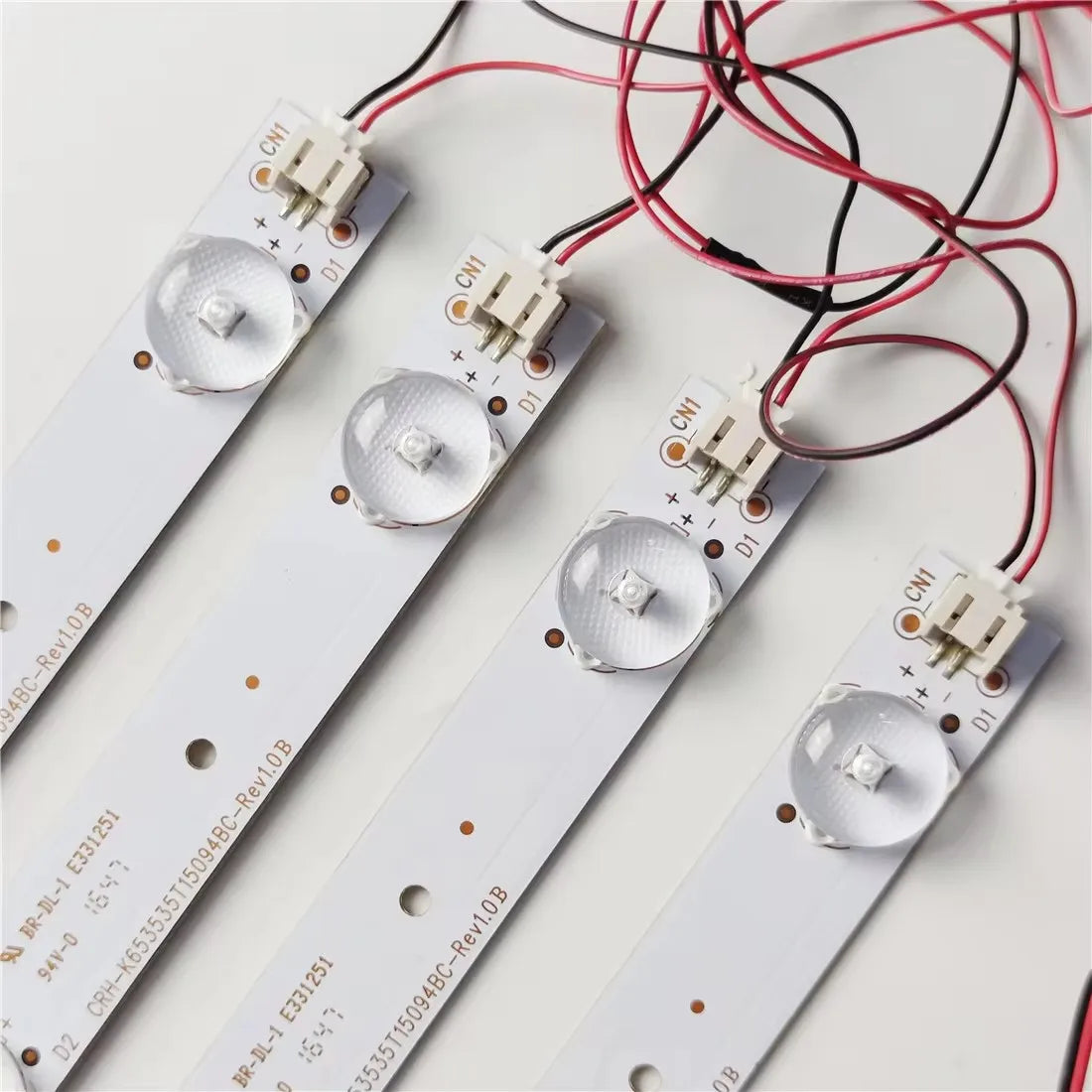 4PCS 630mm LED Backlight STRIP 8 Lamp LENS with Inverter for