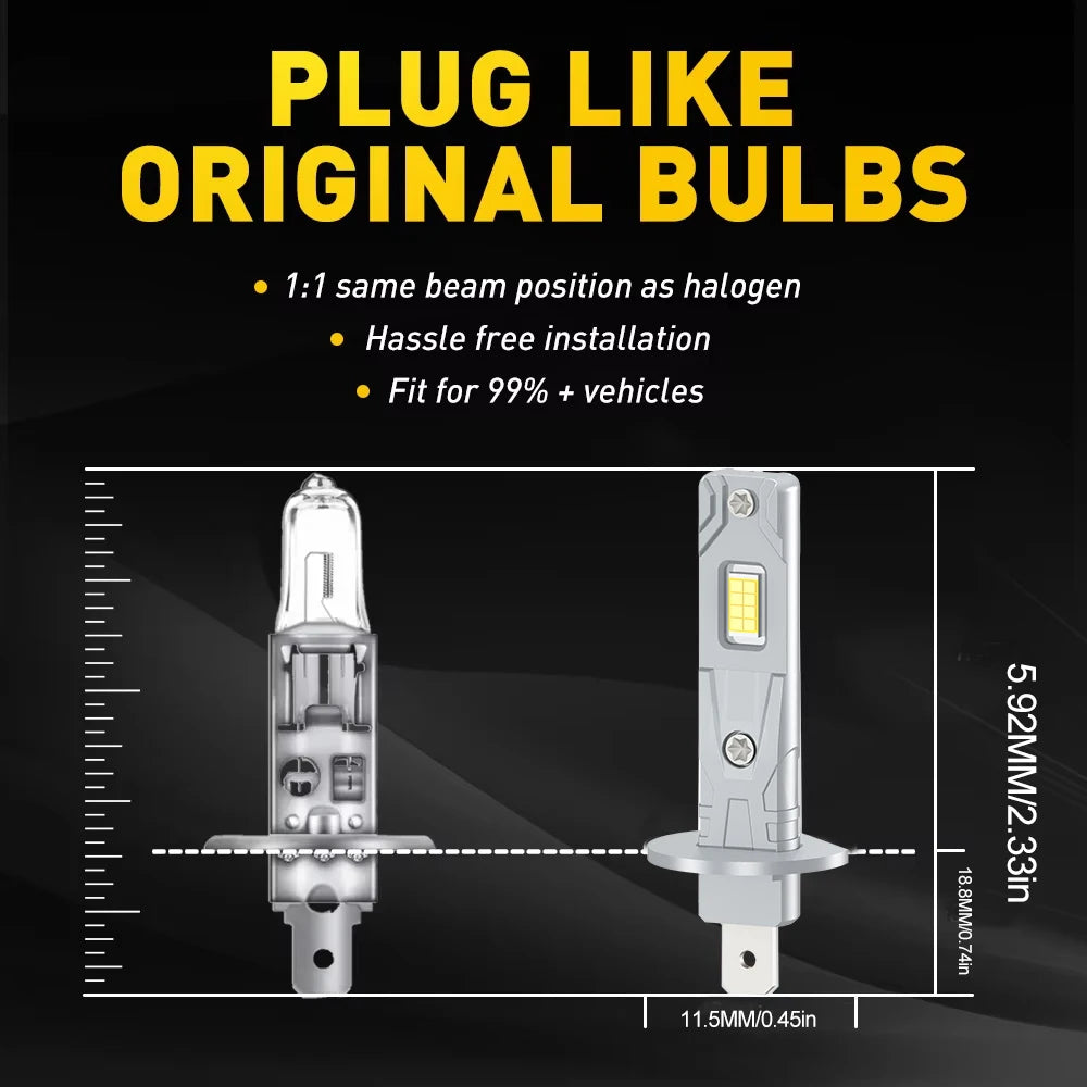 2/4Pcs LED Headlight Bulb 50000LM High Low Beam For Toyota P