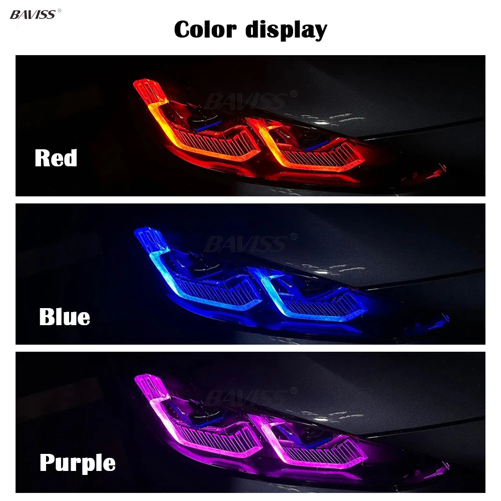 Angel Eye DRL LED Boards For 2022 2023 BMW X3 X3M G01 X4 X4M G02 F97 LCI Headlight Blue Daytime Running Light
