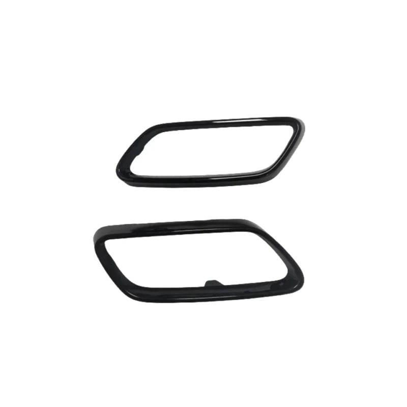 2068858303 2068858403 Rear Bumper Chrome Trim Black Exhaust Pipe Cover For Mercedes Benz C Class W206 C200