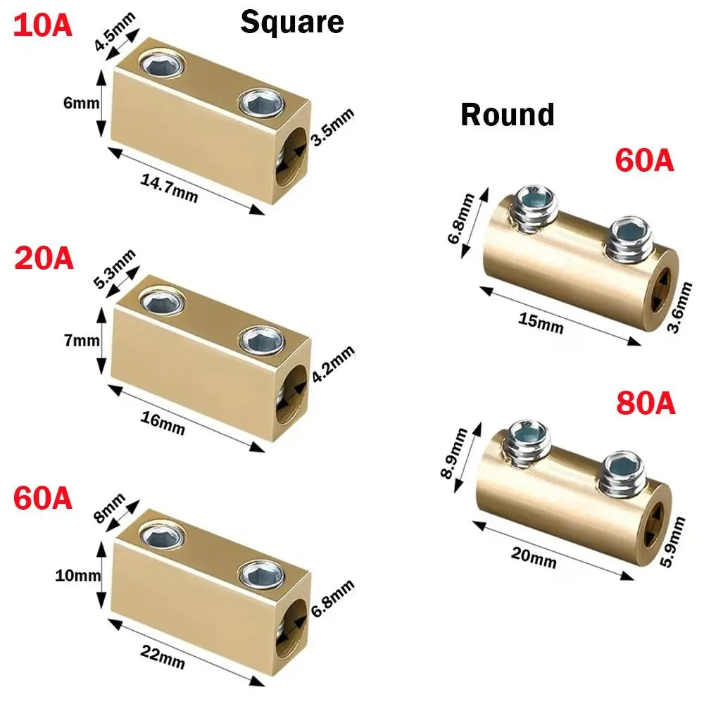 With Heat Shrink Tubing Brass Terminal Block Pressure Free H