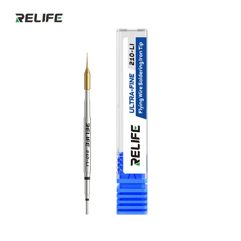 RELIFE 210-LI 0.1mm Ultra-Fine Soldering Iron Tip Special Pure Copper Fast Heating Welding Head Motherboard Flying Wire Repair