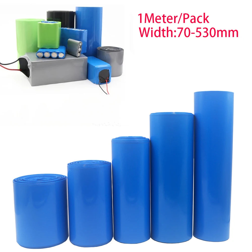 1Meter PVC Of 18650 Battery Packs Cable Sleeve Multi Size He