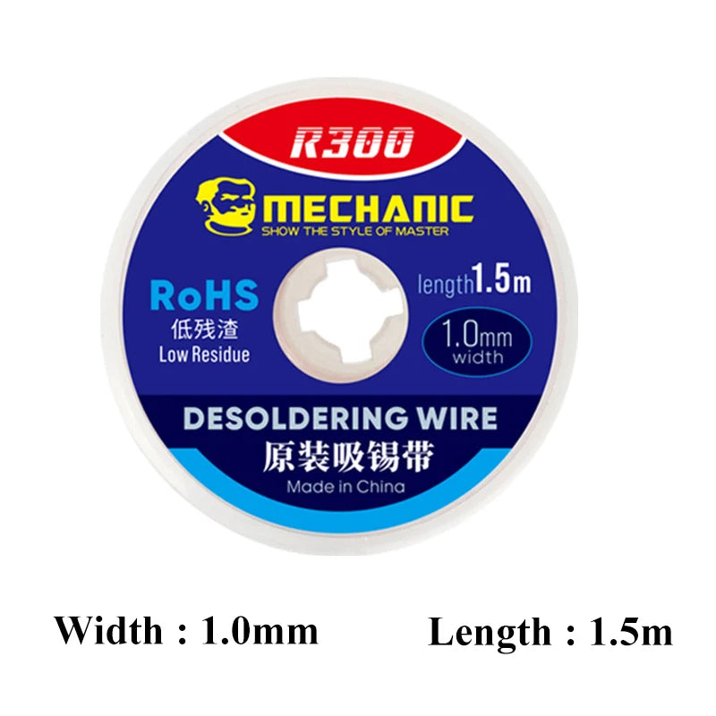MECHANIC R300 Desoldering Mesh Braid Solder Wick Wire for Mobile Phone Computer PCB Welding Tin Remover BGA Repair Tools