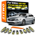 Complete LED Interior Dome Map Roof Foot Light Kit For Volvo