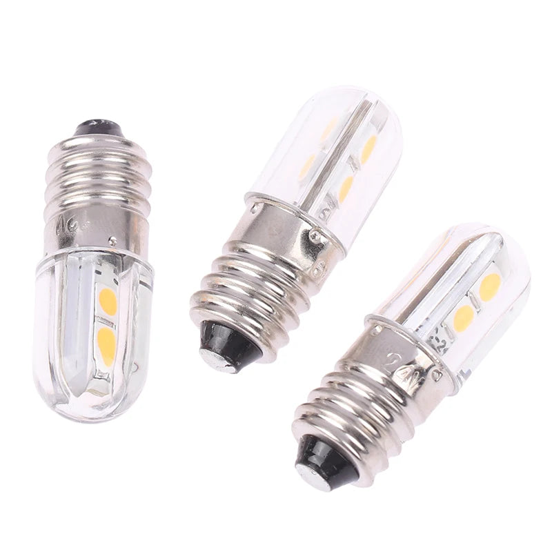 E10 Led Bulb 6V 12V 24V Upgrade Bulbs 4LED Lamp Replacement 