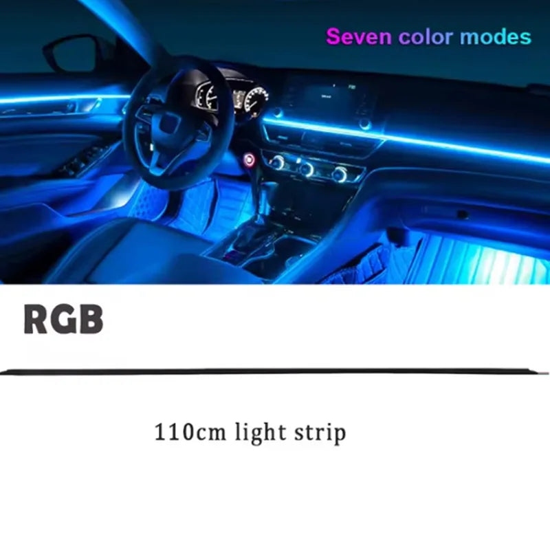 18/22 in 1 Symphony RGB Atmosphere Lamp Parts 20/35/75/110CM Light Strip Speaker Storage Light Extend Line Main/ Sub Controller