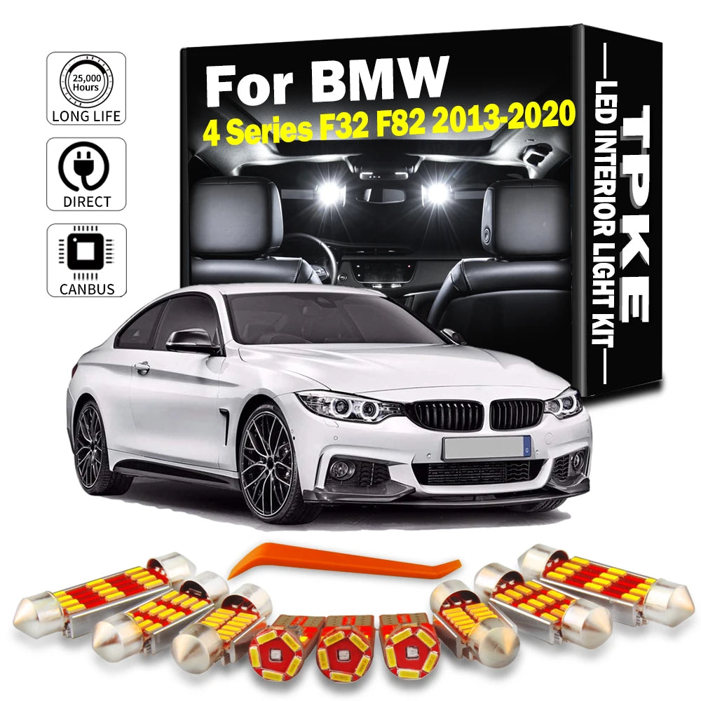 TPKE LED Interior Map Dome Light Kit For BMW 4 Series F32 F8