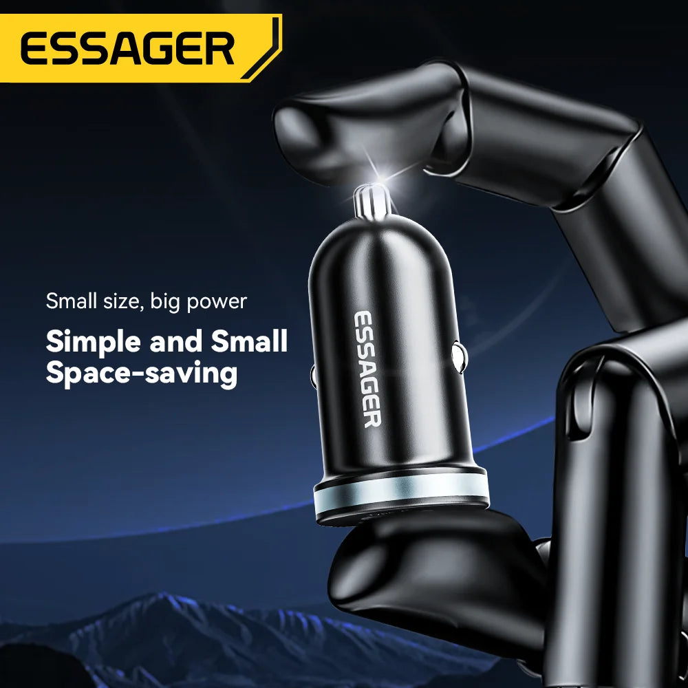 Essager 30W USB C Car Charger Type C Quick Charger PD QC 3.0