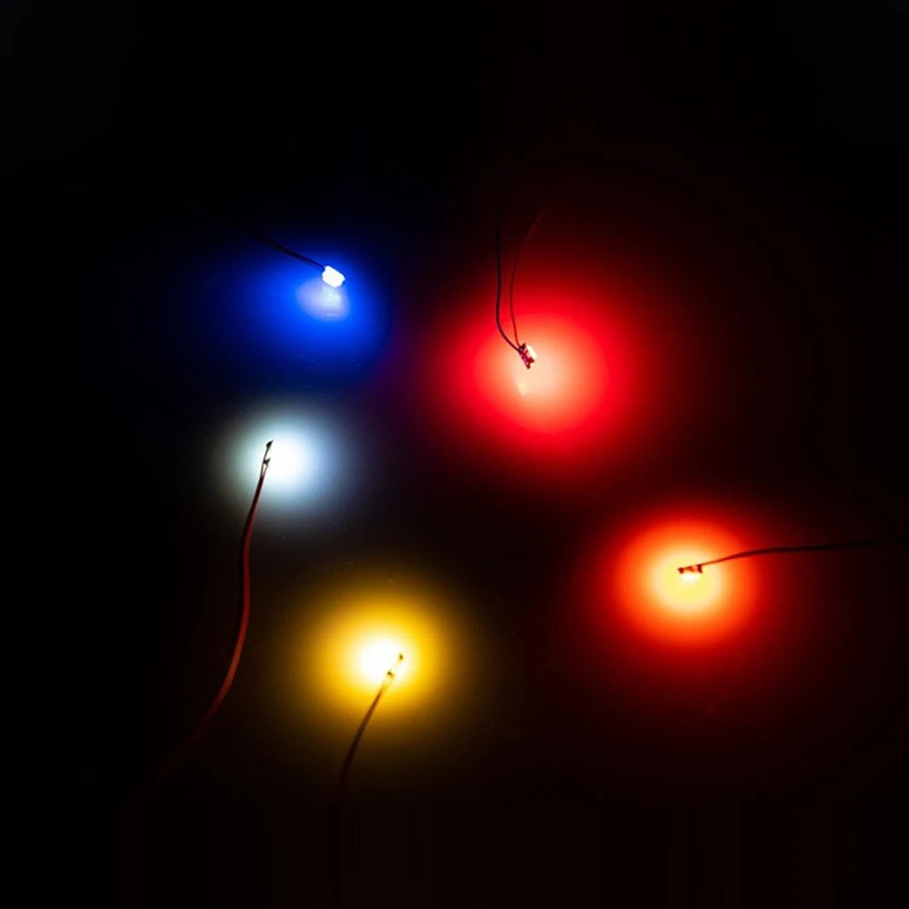 50pcs/bag 0402 0603 0805 1206 SMD Lamp Wired Micro Litz Led 
