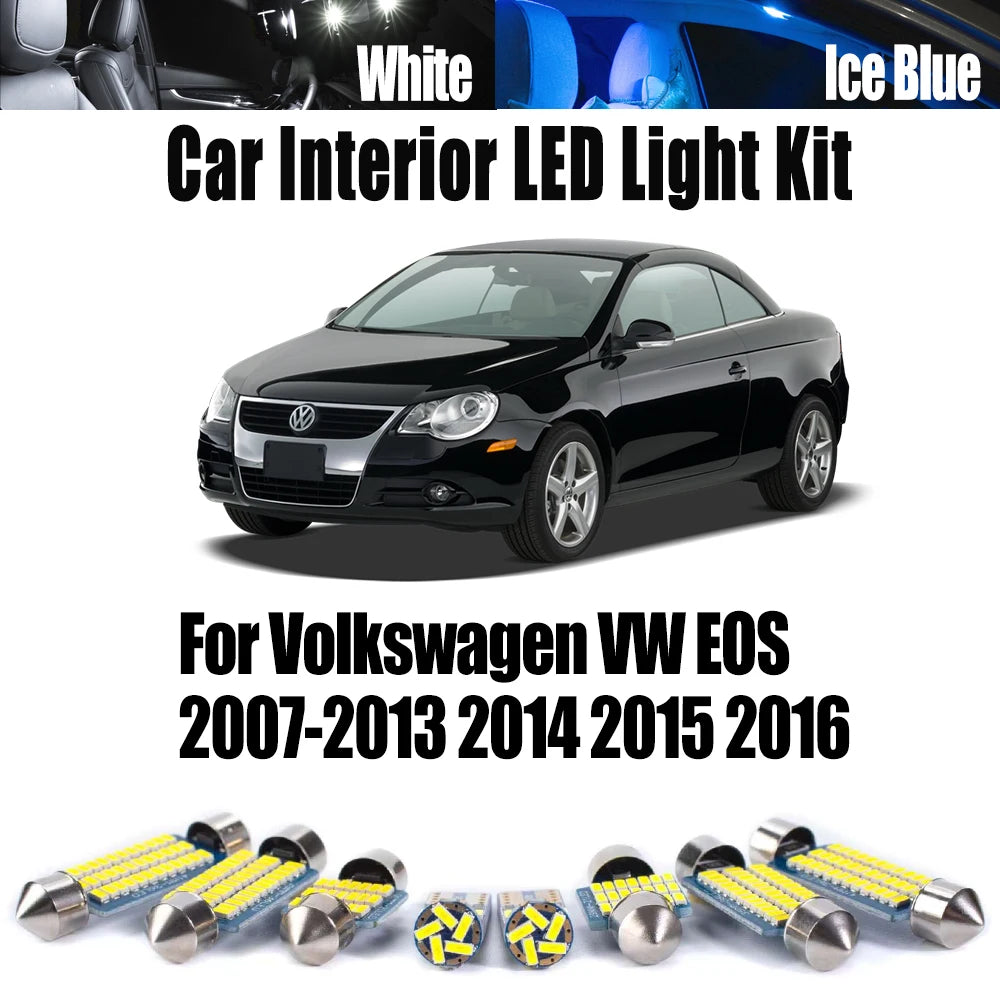 Canbus Accessories LED Interior CeilingLight For Volkswagen VW EOS 2007- 2012 2013 2014 2015 2016 for