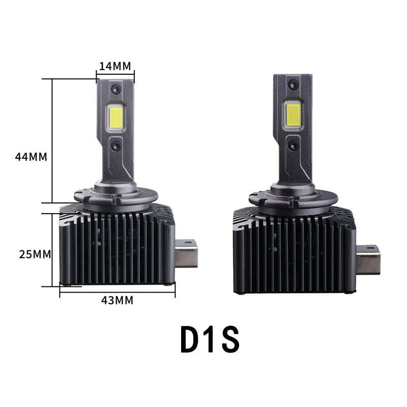 D SERIES D1S LED Car Headlights HID Bulbs D2S D3S D4S D5S D8S Turbo Lights 30000LM 6000K Auto Lamp CANbus No Errors Plug&Play