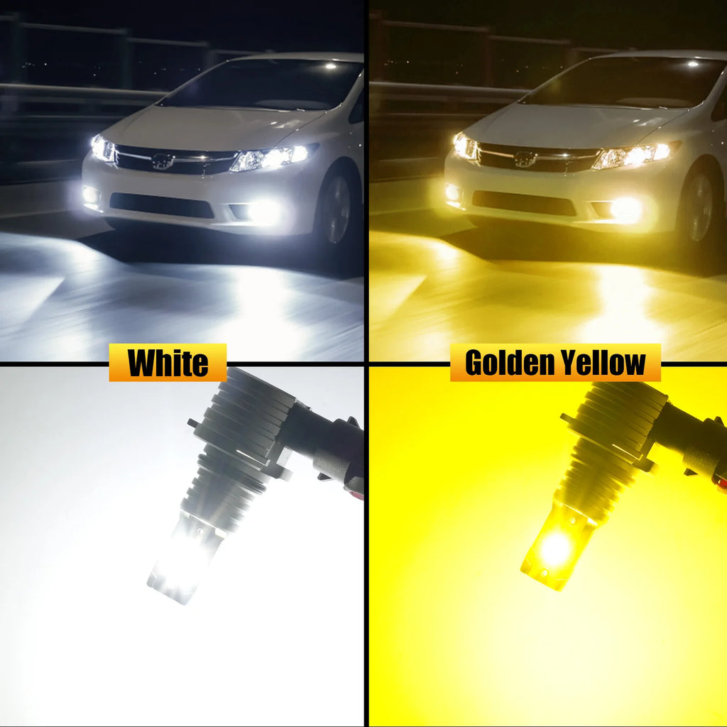 AILEO New 2 Pcs H8 H11 LED Headlight Bulbs 9005 HB3 9006 HB4