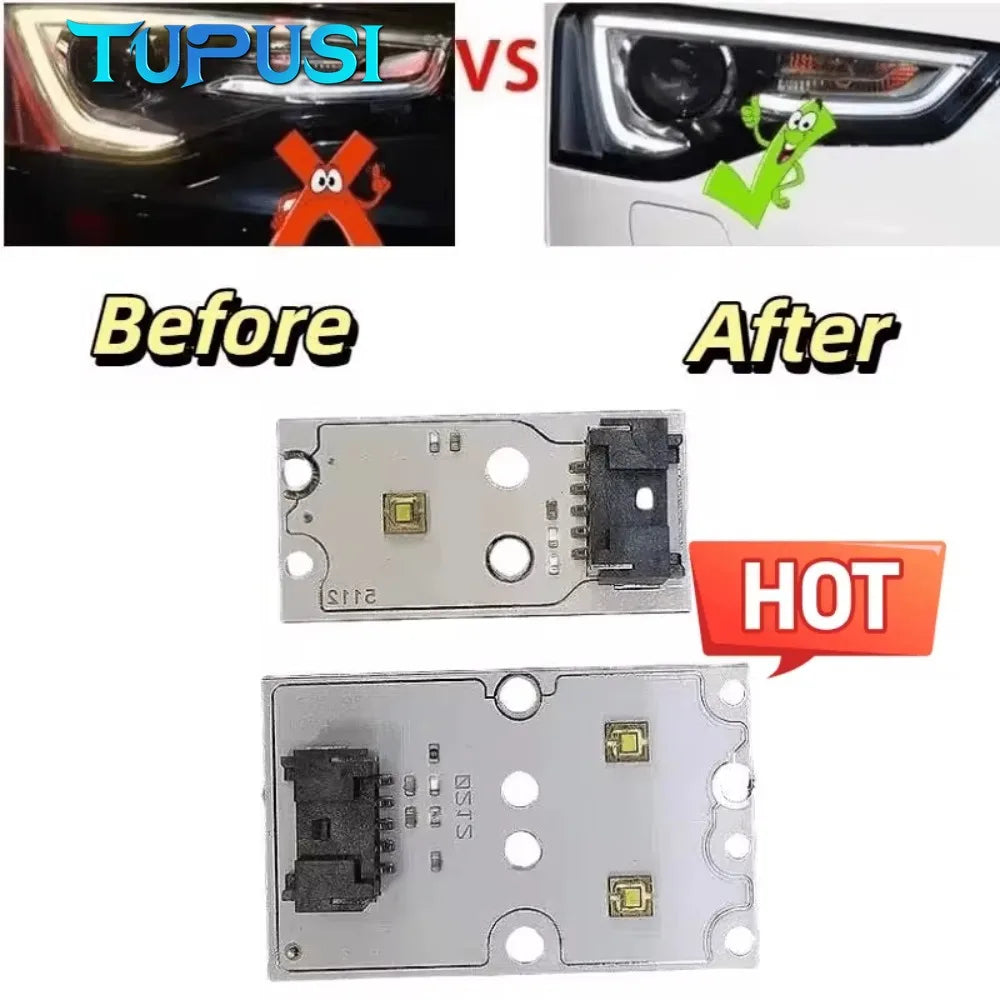 Drl for Audi A5 B8 DRL LED White Daytime Running Lights LED Board Light Source DRL Module PCB Board 2012 2013