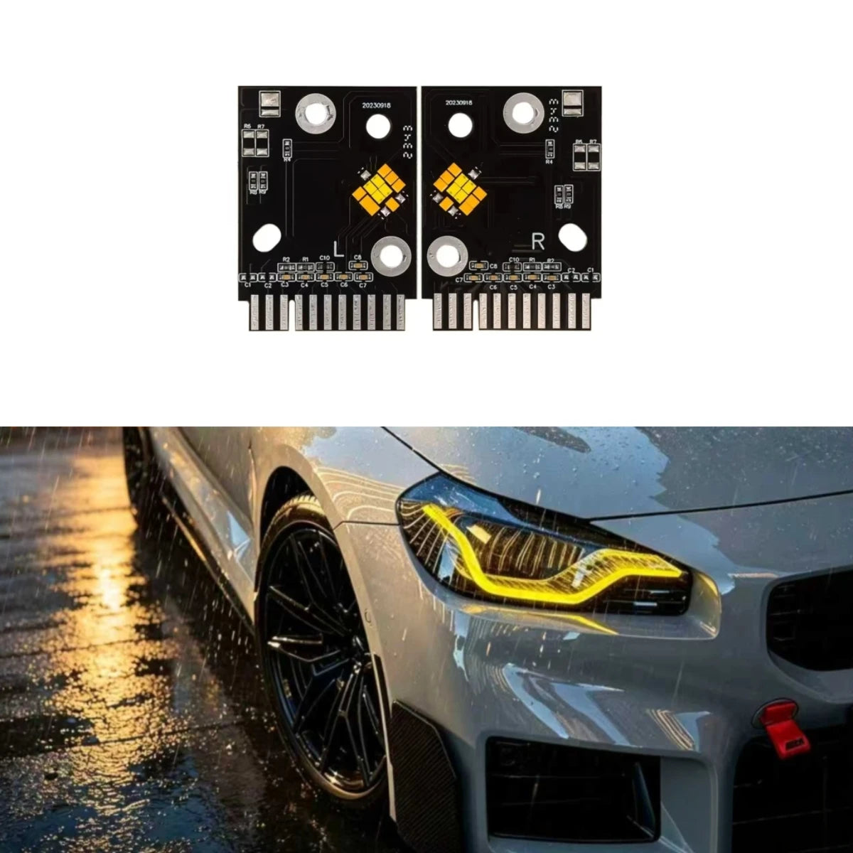 Angel Eye LED Boards DRL Adaptive LED Headlight DRL Daytime Running Light for BMW G87 G42 M2
