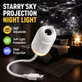 2-in-1 Mini Galaxy Star Projector Night Light USB 360 Rotati