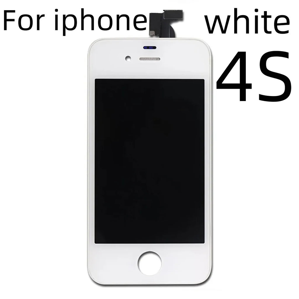 Lcd Display For Iphone 4 4S 5 5S 6 6S 7 8 Plus 7P 8P Black White Lcd Replacement Screen Digitizer Assembly With Repair Tools