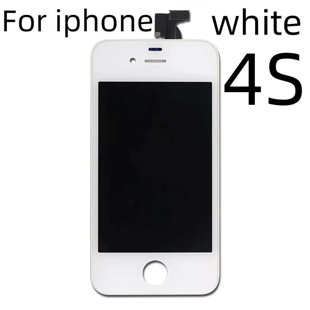 Lcd Display For Iphone 4 4S 5 5S 6 6S 7 8 Plus 7P 8P Black White Lcd Replacement Screen Digitizer Assembly With Repair Tools