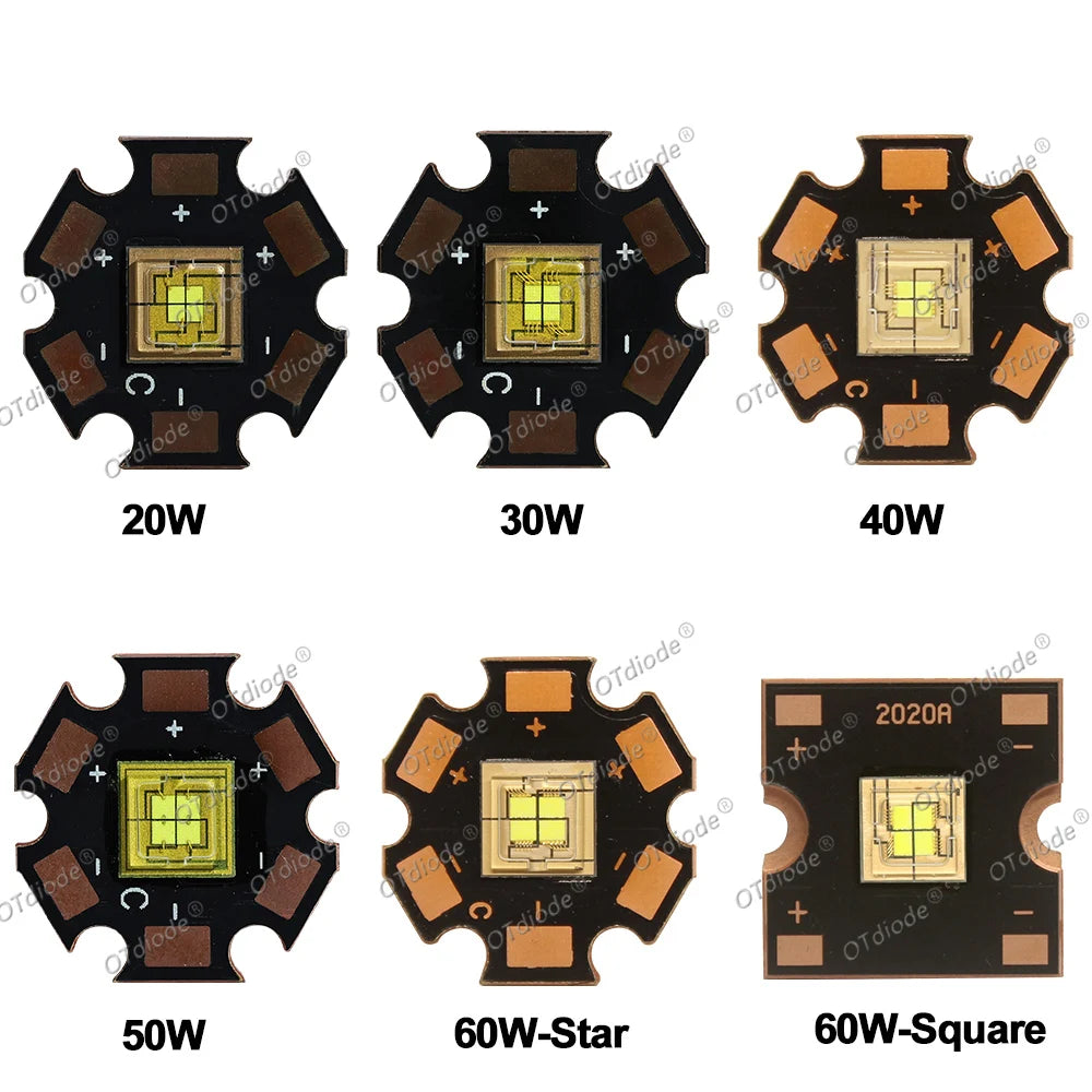 LED Module 20W 30W 40W 50W 60W High Power Stage Light 3V 5V 