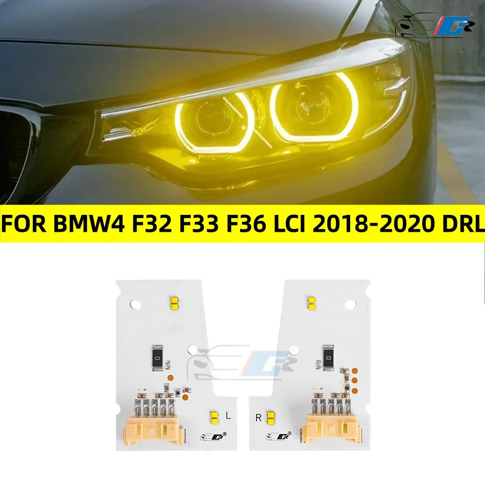 Angel Eyes LED Boards For BMW 4 Series M3 M4 F36 F32 F82 F80 F33 LCI 430i 440i 420i 2017-2020 Daytime Running