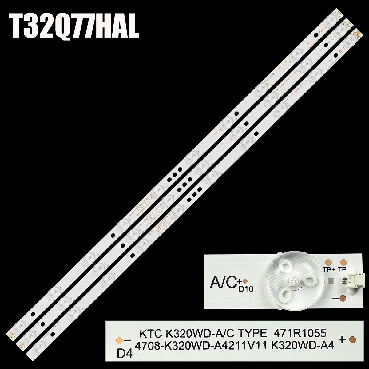 LED Backlight Strip for DWM32H1Y1 K320WD-A/C 471R1055 LED32KUH1 HK315LEDM LC315TU3A 32CE561 32CE561LED
