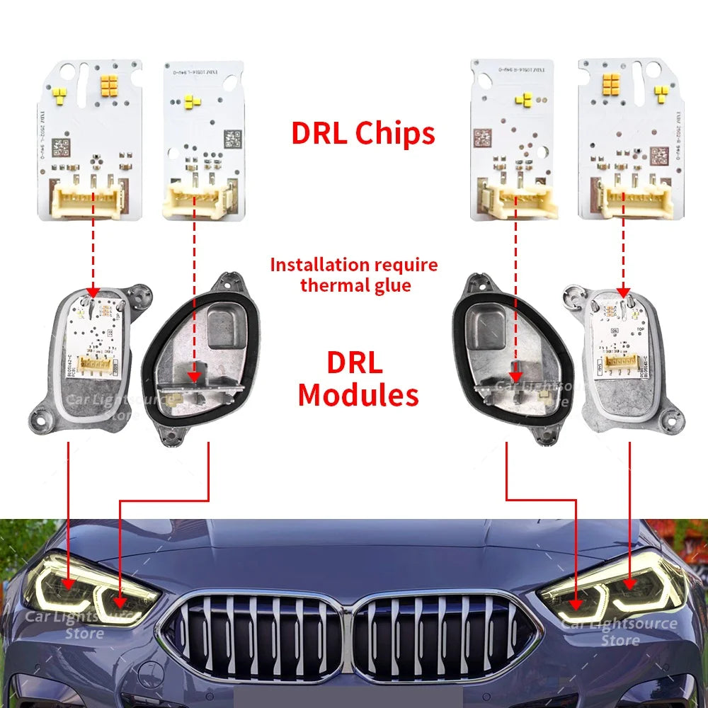 Angel Eye DRL Turn Signal Module For 2019-2023 BMW 1 2 Series F40 F44 LED Headlight Daytime Running Light for